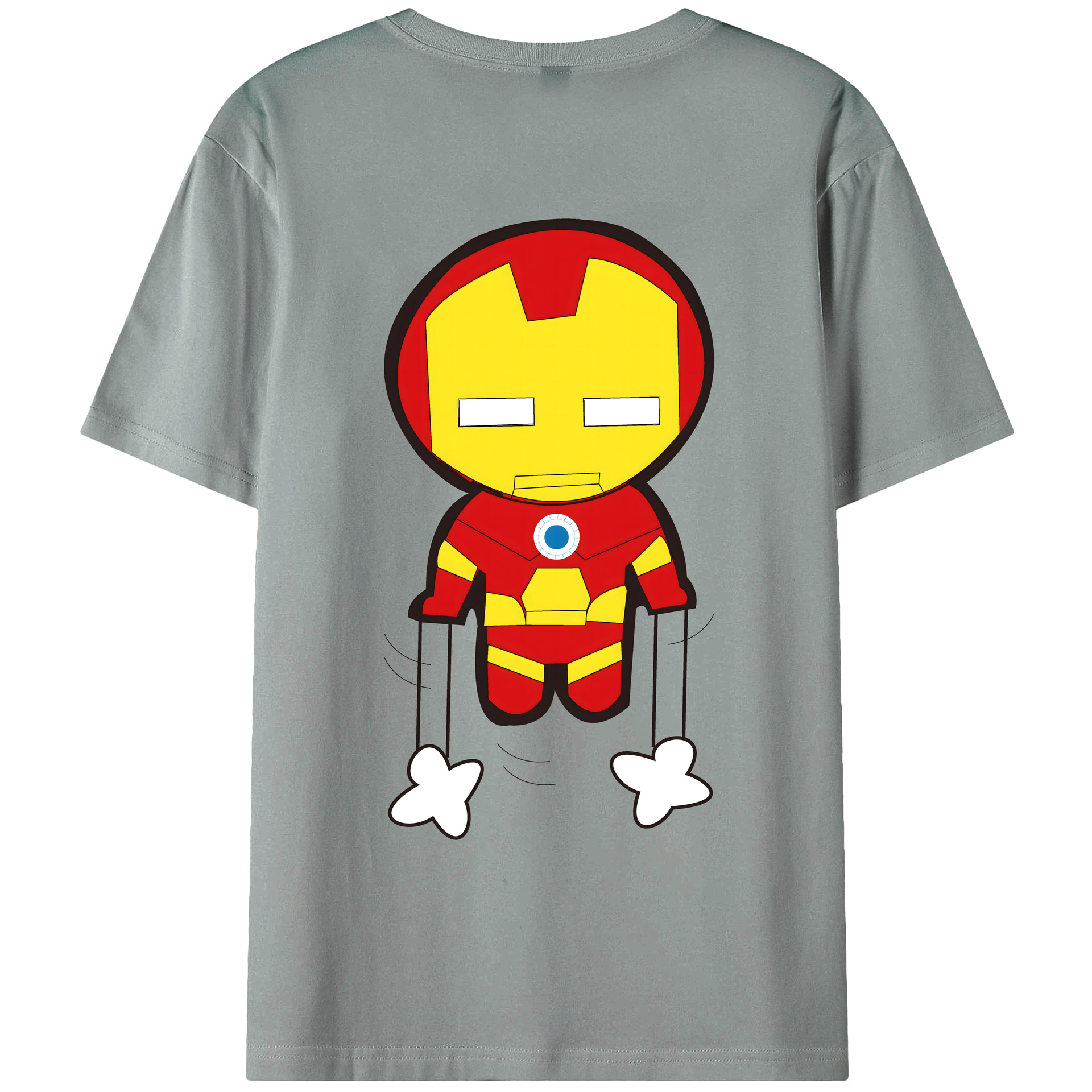 （画像用） アベンジャーズ The Avengers 綿100％ メンズ半袖Tシャツ（バックプリント） 通気性